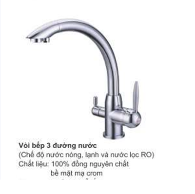 Vòi rửa bát 3 đường nước AMTS A66(test)