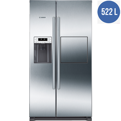 Tủ Lạnh Side By Side Bosch KAG90AI20G Thiết Kế Có 4 Bánh Xe Giúp Di Chuyển Tủ Dễ Dàng.