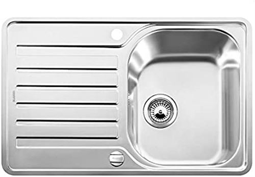 Chậu Rửa Bát Blanco Tipo 45S Compact - 513442, Thiết Kế Chậu Đơn Có bàn Chờ Giúp Tiết Kiệm Diện Tích