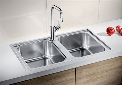 Chậu Rửa Bát BLANCO LEMIS 8-IF Thiết Kế Thanh Lịch, Khu Vực Rửa Rộng Rãi