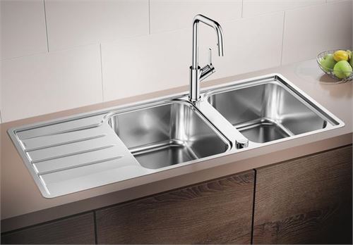 Chậu Rửa Bát BLANCO LEMIS 8 S-IF Dung Tích Lớn, Thoát Nước Cực Nhanh