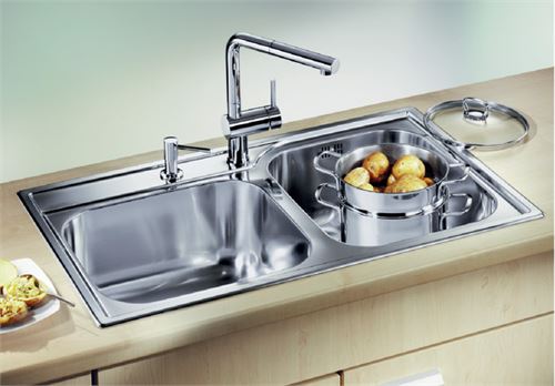 Chậu Rửa Bát Blanco MEDIAN 9 Thiết Kế Thẩm Mỹ, Dung Tích Rửa Tối Đa