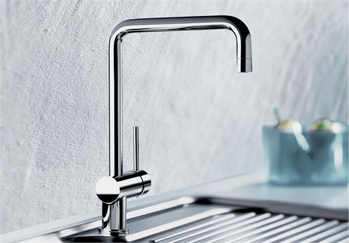 Vòi Rửa Bát Blanco Finess chrome Kiểu Dáng Sành Điệu, Xả Nước Êm Ái