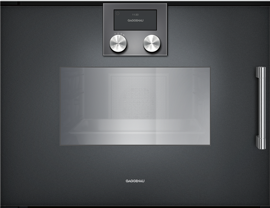 Lò nướng kèm hấp Gaggenau BSP251100, 9 chức năng nướng, nhập khẩu châu âu